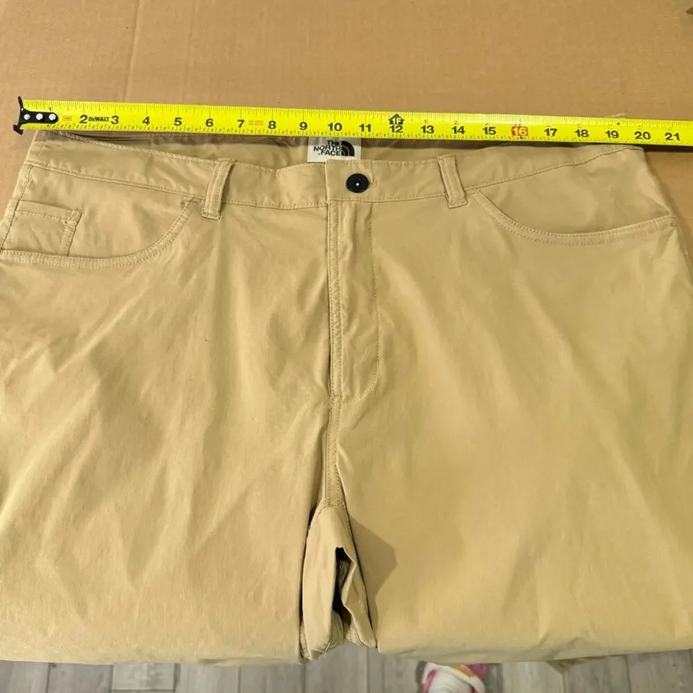The‎ North Face Mens Motion Pants Tan Khaki Nylon Stretch Hiking Outdoor Size 38